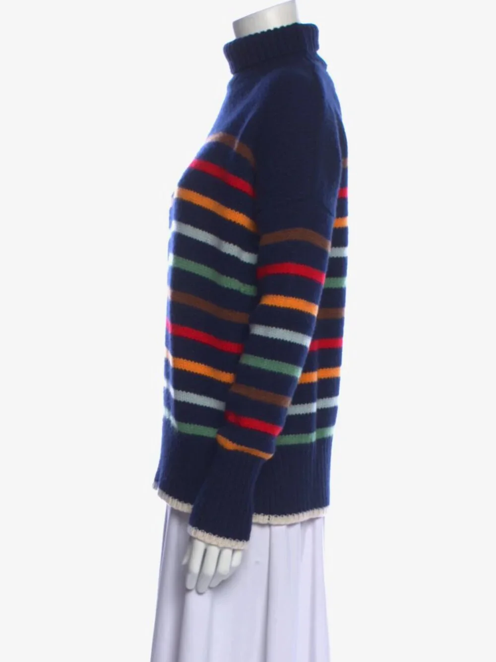 La Ligne Marin Striped Turtleneck Sweater SM
